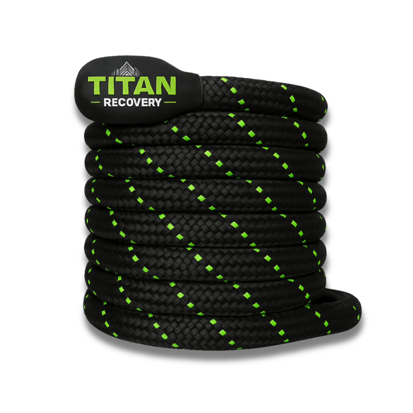 Kinetic Recovery Rope Kit 1"x30' 33,710 lb MBS TITAN Heavy-Duty Off-Road Recovery Rope + 2 Soft Shackles & Bag for Trucks SUVs ATVs UTVs
