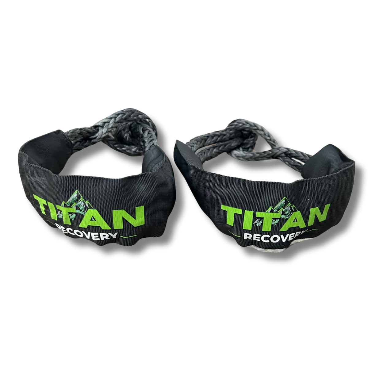 TITAN Recovery Kinetic Recovery Rope Kit, 1" x 30ft, 33,710 Min Breaking lbs, Heavy-Duty Offroad Tow Rope with 2 Soft Shackles and carrying bag, High-Strength Stretch Tow Rope for Trucks, SUVs, ATVs, UTVs